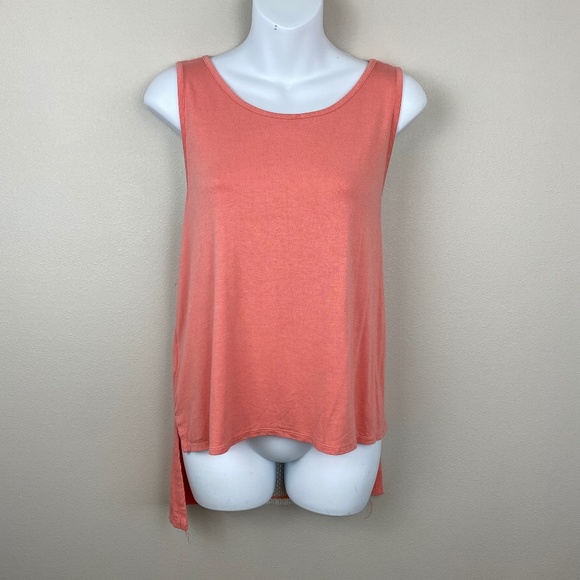 BCBGeneration High Low Lace Back Tank Top - Size Medium - Picture 1 of 6